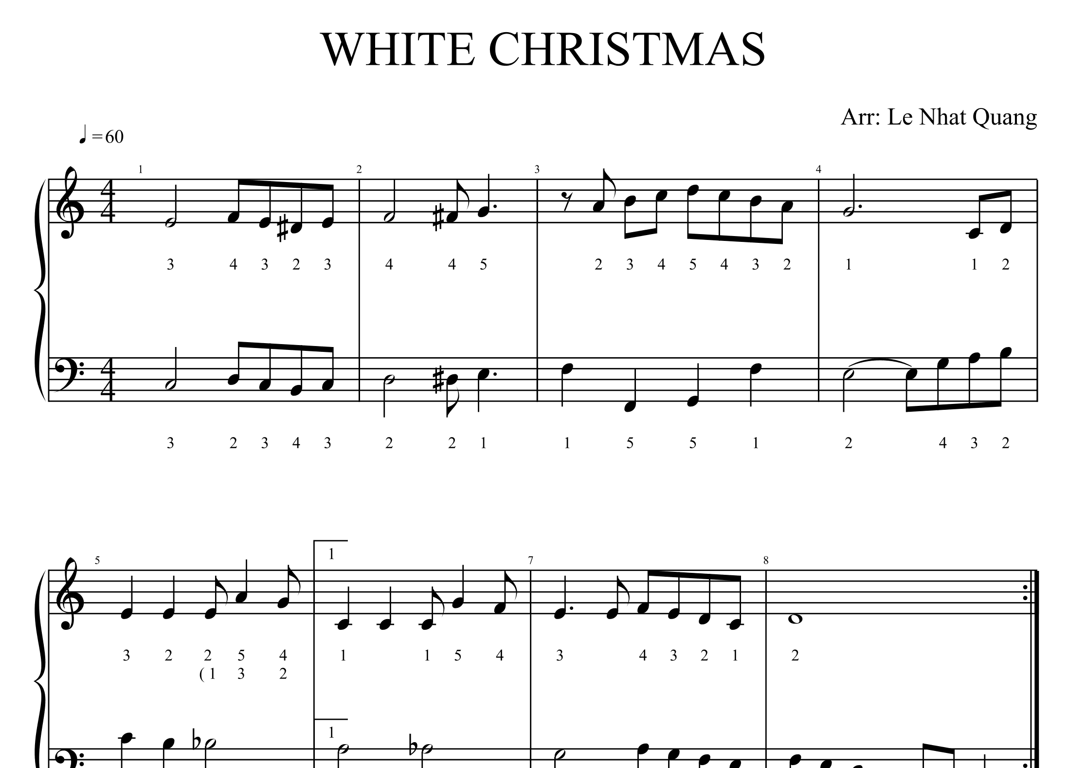 White Christmas (arr. Le Nhat Quang)