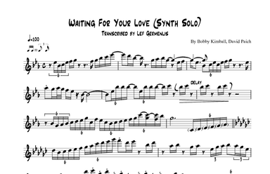 Waiting For Your Love (arr. Lef Germenlis)
