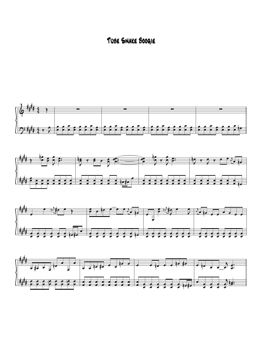 Tube Snake Boogie (arr. Biegler)