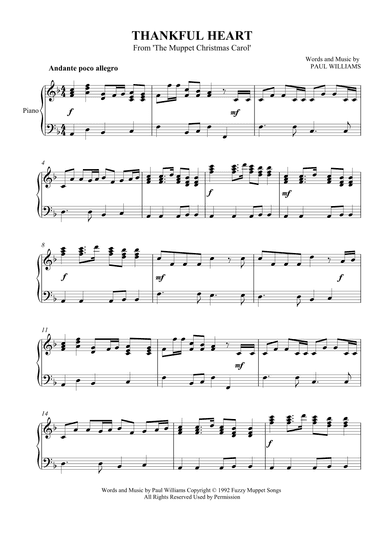 Thankful Heart (arr. SCMusic)