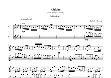 Kâtibim [while going to Üsküdar] (arr. Akemi Hirano)