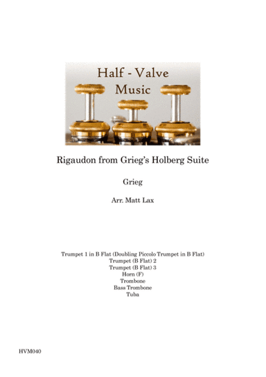 Rigaudon from Grieg's Holberg Suite (Brass Septet) (arr. Matthew Lax)