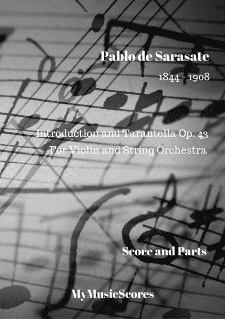Sarasate Introduction and Tarantella for Violin and String Orchestra (arr. Paul Wood)