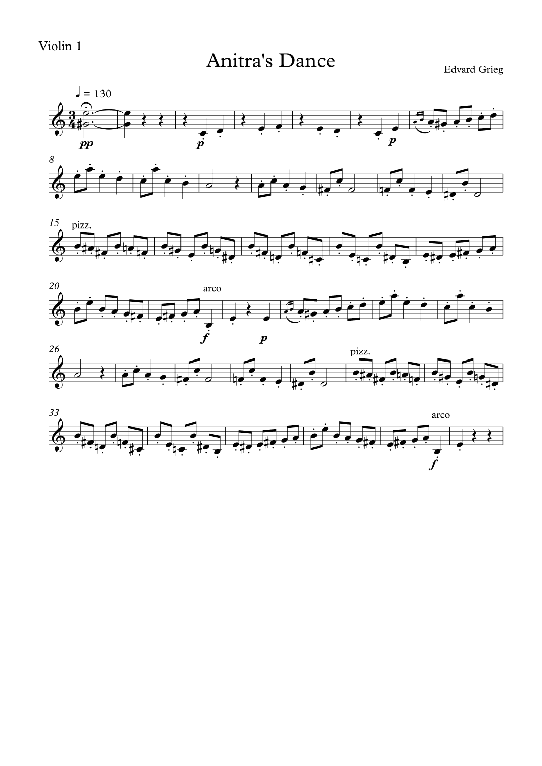 Anitra's Dance 3.10 From Peer Gynt (arr. Nataliia Kukobnykova)
