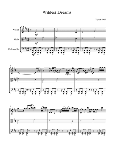 Wildest Dreams (arr. Alex Shor)