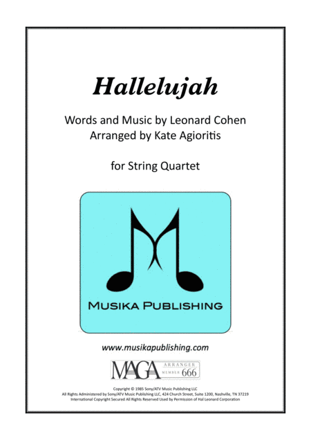 Hallelujah (arr. Kate Agioritis)