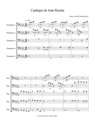 Cantique de Jean Racine (arr. Robert Hendrickson)