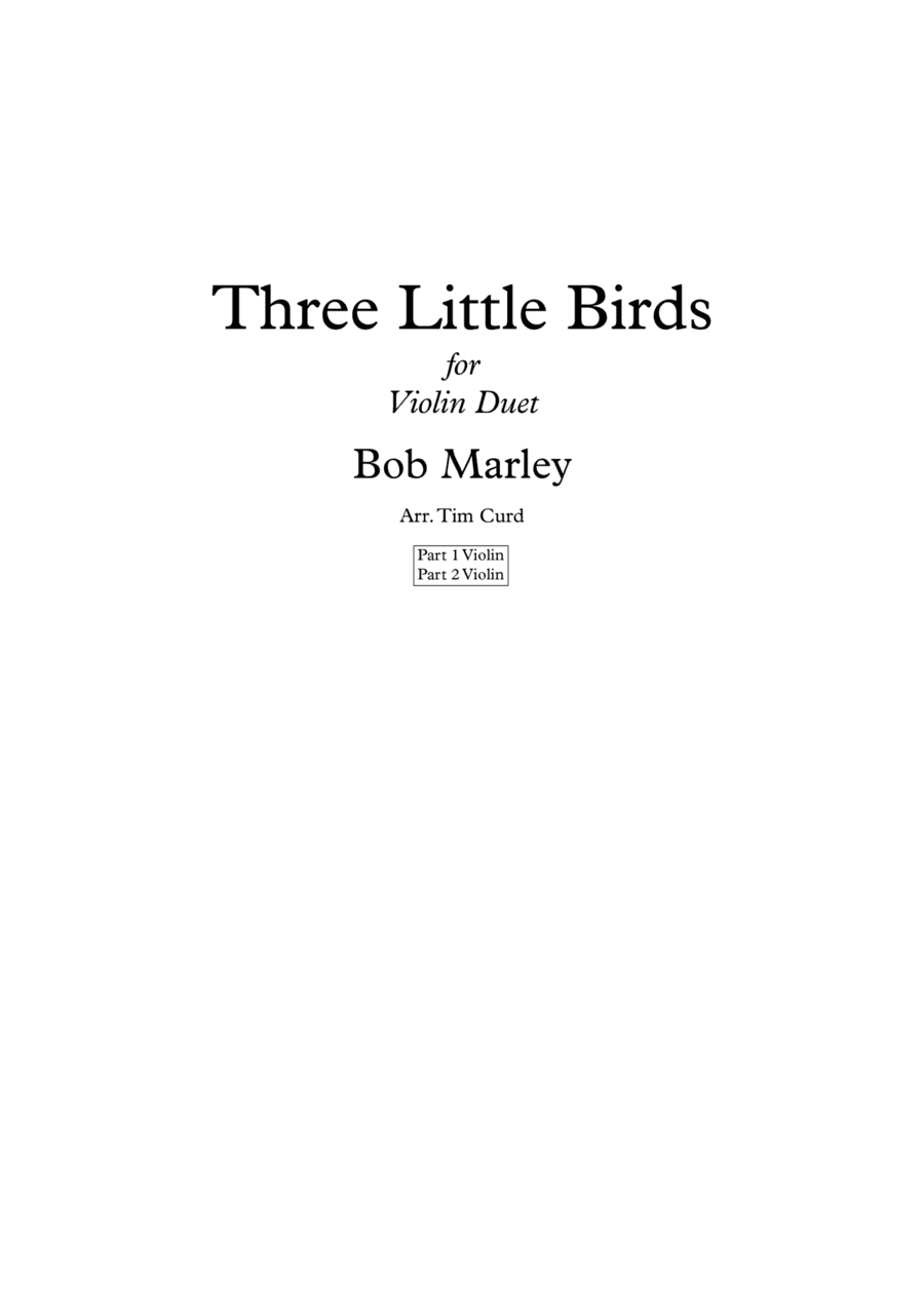 Three Little Birds (arr. Tim Curd.)
