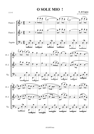 O SOLE MIO (arr. Iwan Lypetskyi)