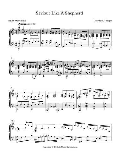 Savior Like a Shepherd Lead Us (arr. Deon Flash)