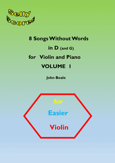 8 Original Songs Without Words for Easier Violin. Volume 1