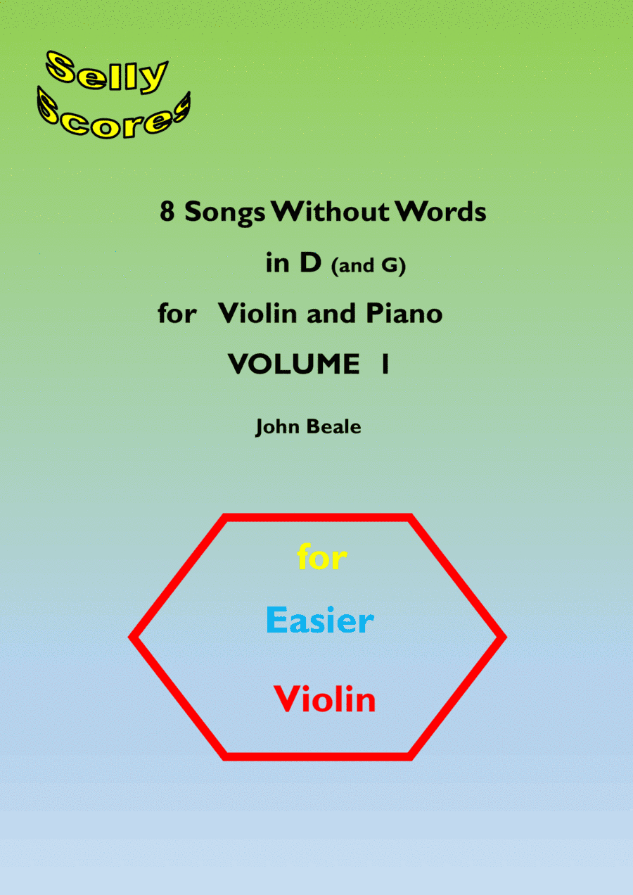 8 Original Songs Without Words for Easier Violin. Volume 1