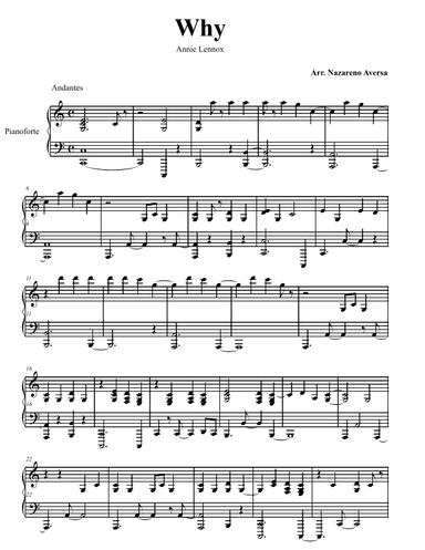 Why (arr. Nazareno Aversa)
