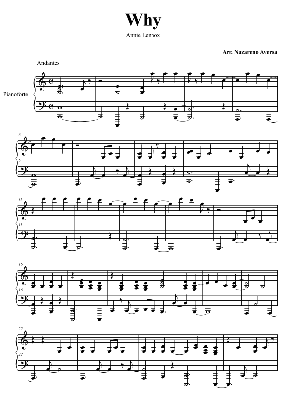 Why (arr. Nazareno Aversa)
