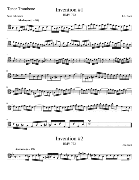 15 Inventions, BWV 772-786 (arr. Sean Schramm)