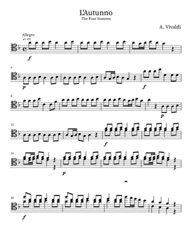 The Four Seasons - Autumn (L'Autunno) (arr. Tom Christie)