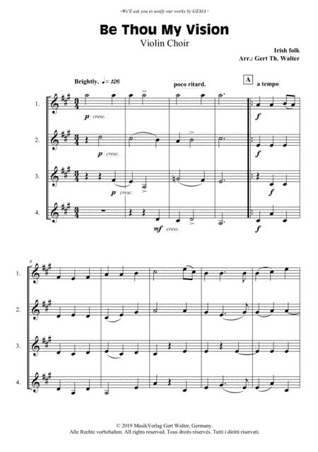 Be Thou My Vision (arr. Gert Th. Walter)
