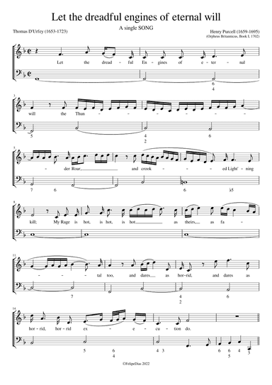 Let the dreadful engines of eternal will (arr. Early Music Scores)