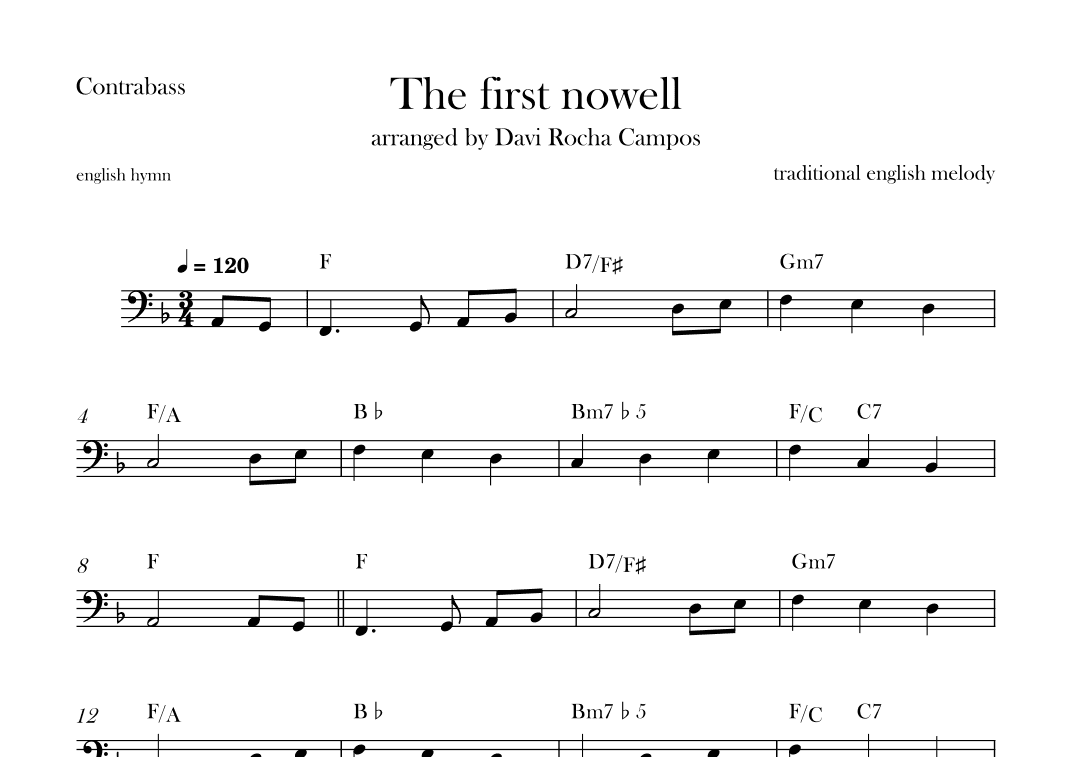 The First nowell (arr. Davi Rocha Campos)