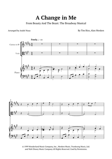 A Change In Me (arr. André Nusa)