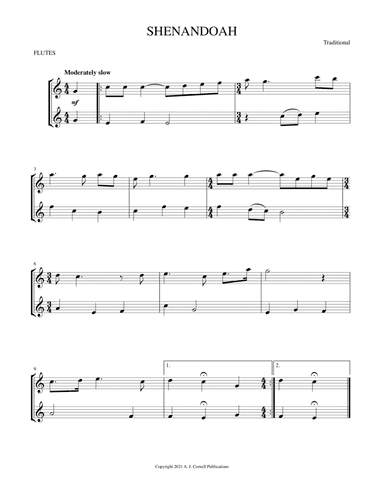 Shenandoah (arr. Mark Phillips)