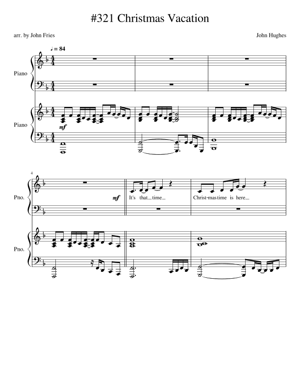 Christmas Vacation (arr. John Fries)