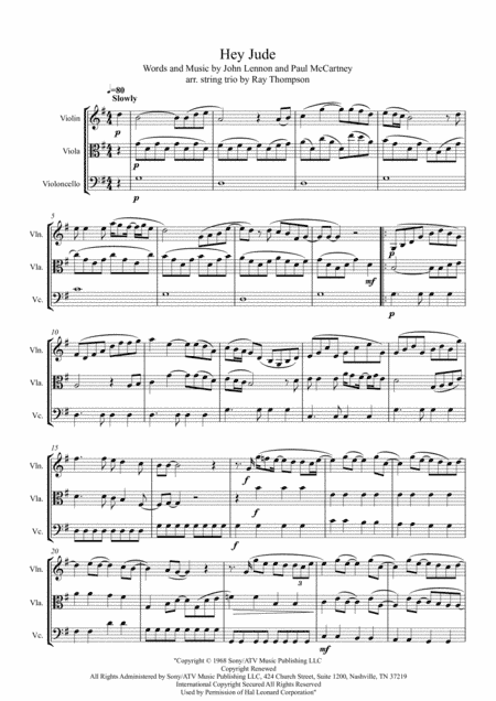 Hey Jude (arr. Ray Thompson)