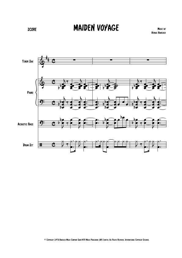 Maiden Voyage (arr. The Sheet Music Library)