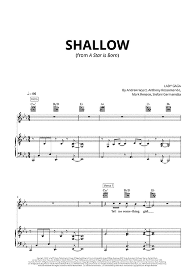 Shallow (arr. Cadenza Editions)