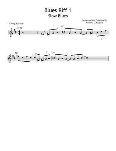 Beginner Blues Lesson 1 for Tenor Sax