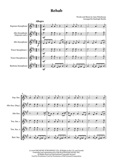 Rehab (arr. Kayleigh Huelin)