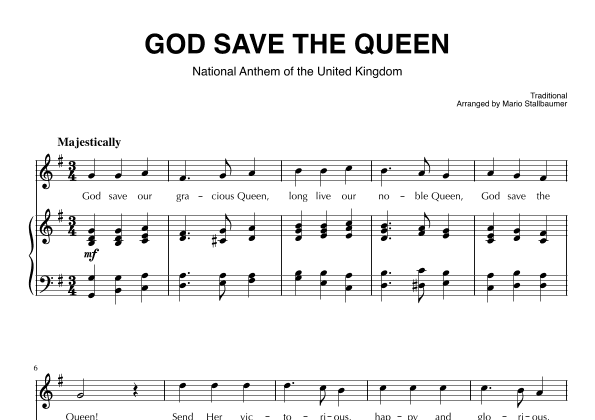 God Save the Queen (UK National Anthem) (arr. Mario Stallbaumer)