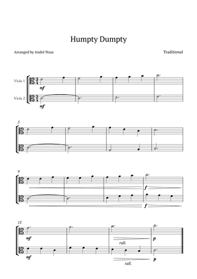 Humpty Dumpty (arr. André Nusa)