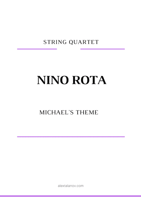 Michael's Theme (arr. Alex Talanov)
