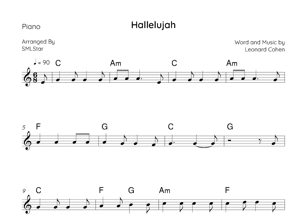 Hallelujah (arr. SMLStar)