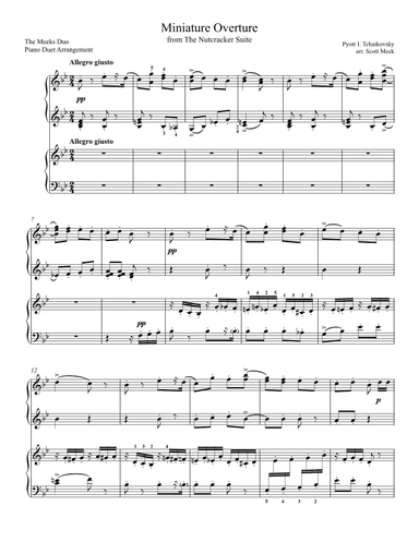 Miniature Overture from The Nutcracker by Tchaikovsky (arr. Scott Meek)
