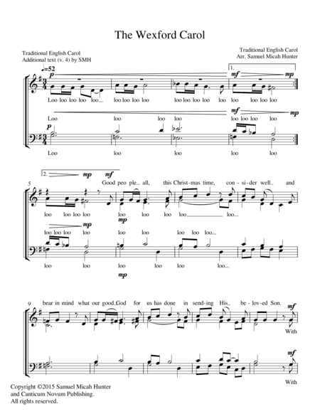 The Wexford Carol (arr. Samuel Micah Hunter)
