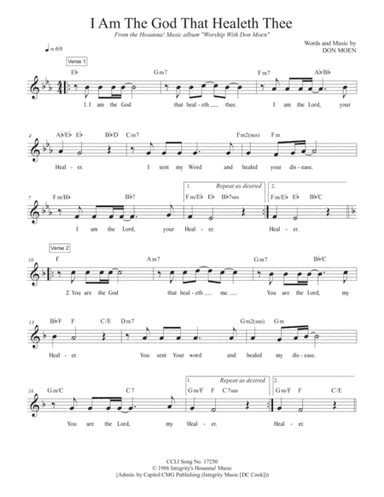 I Am The God That Healeth Thee (arr. Travis J. Gandy)