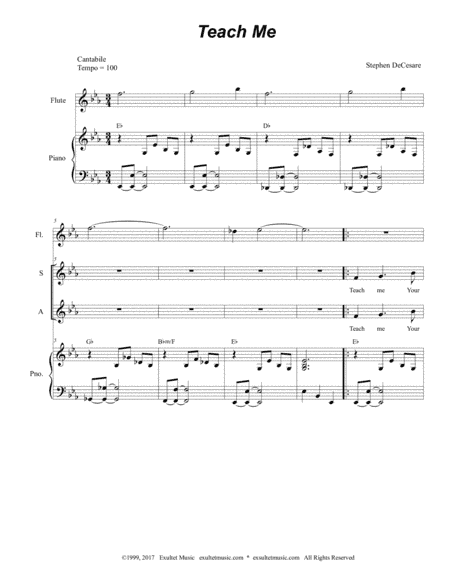 Teach Me (SATB Alternate)