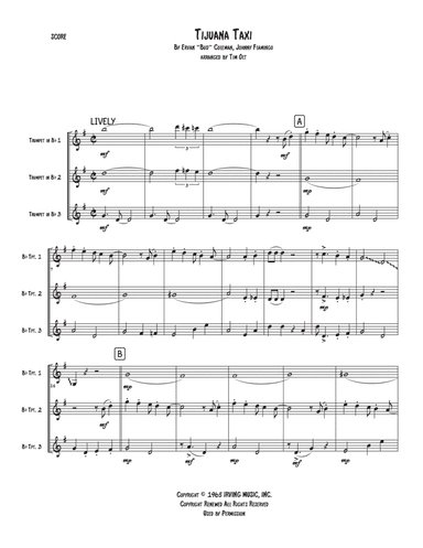 Tijuana Taxi (arr. Tim Olt)