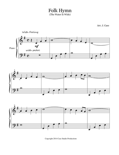 Folk Hymn (The Water is Wide) (arr. J. Case)