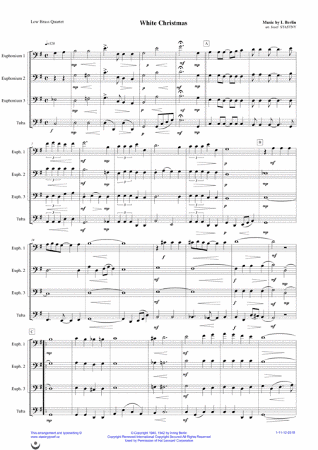 White Christmas (arr. Josef Štastný)