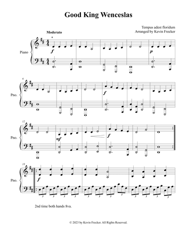 Good King Wenceslas (arr. Kevin Frecker)
