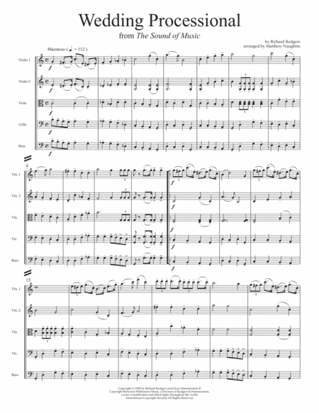 Wedding Processional (arr. Matthew Naughtin)