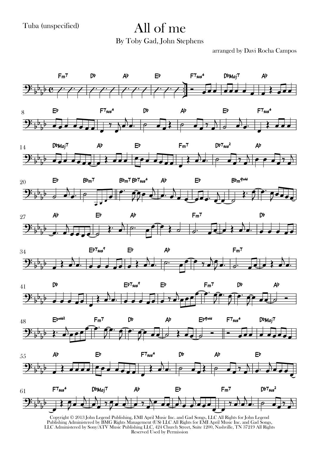 All Of Me (arr. Davi Rocha Campos)