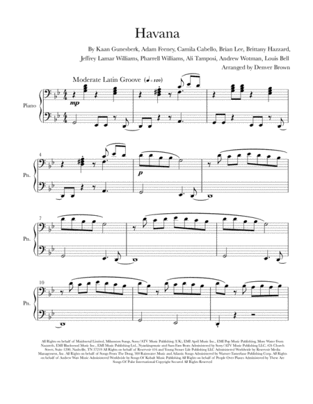 Havana (arr. Denver Brown)