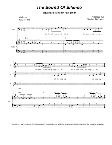 The Sound Of Silence (arr. Stephen DeCesare)