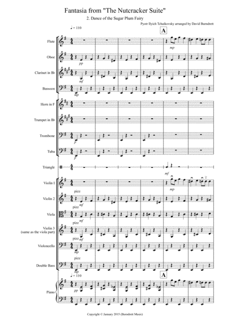 Dance of the Sugar Plum Fairy (from the Nutcracker) for School Orchestra (arr. David Burndrett)