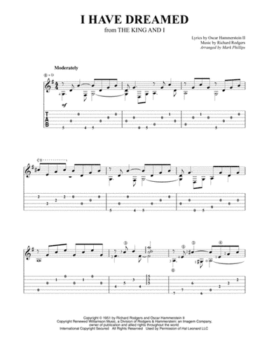 I Have Dreamed (arr. Mark Phillips)