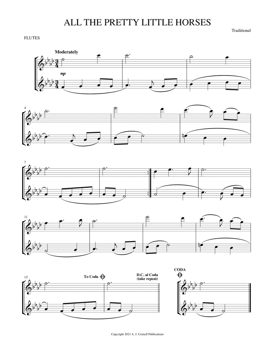All the Pretty Little Horses (arr. Mark Phillips)
